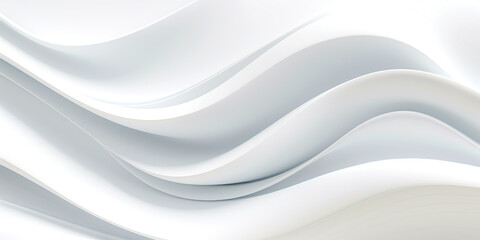 Obraz na płótnie Canvas Abstract white shapes wave background