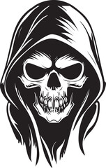 Skull vector tattoo design illustration black color