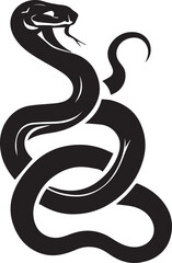 Snake vector silhouette tattoo design
