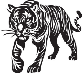 Fototapeta na wymiar Tiger vector tattoo design illustration