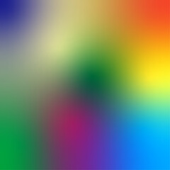 Colourful gradient poster card with blurry background