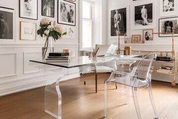 Luxury modern men dressing room. Generative AI
