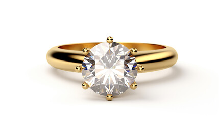 diamond engagement ring. Generative Ai. 