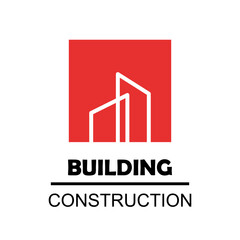 Building construction company logo design, suitable for construction company