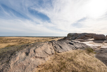 Dunes of the Cabo Polonia National Park in the Department of Rocha in Uruguay.