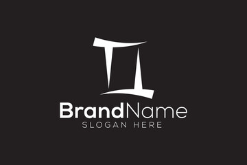 Gemini logo design vector template