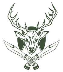 Emblem Deer Sticker