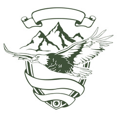 Emblem Eagle Sticker