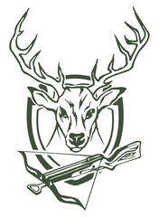 Emblem Deer Sticker