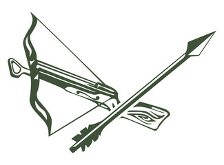 Emblem Crossbow Sticker