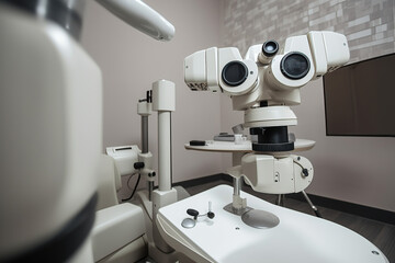 Endoscope during diagnostic gastroscopy or colonoscopy in clinic, created with Generative AI