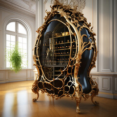 modern baroque wine cabinet