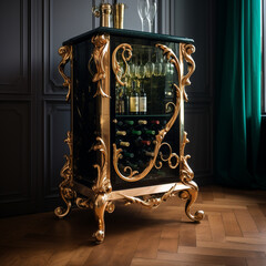 modern baroque wine cabinet