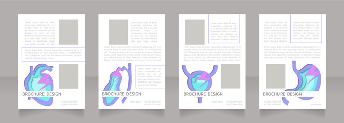 Reasons to visit doctor for checkup blank brochure layout design. Vertical poster template set with empty copy space for text. Premade corporate reports collection. Editable flyer paper pages