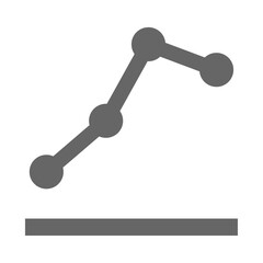 Business report icon. Graph chart presentation symbol.