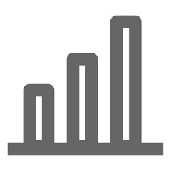 Business report icon. Graph chart presentation symbol.