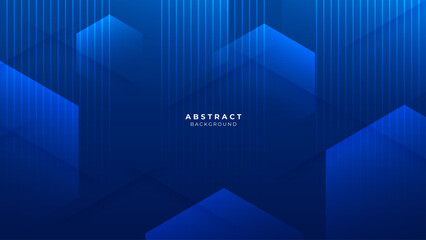 Abstract modern blue geometric shapes vector technology background, for design brochure, website, flyer.