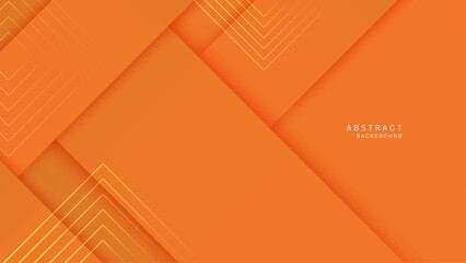Orange shape abstract background. Template for wallpaper, banner, presentation, background