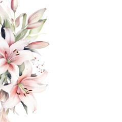 Obraz na płótnie Canvas wedding invitations with elegant flowers and leaves