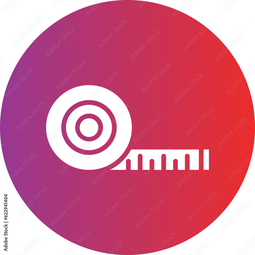 Poster vector design measure tape icon style