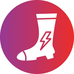 Vector Design Electrician Boots Icon Style