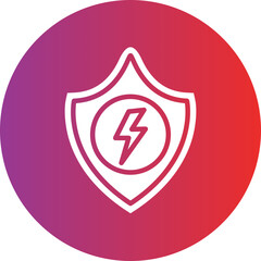 Vector Design Electricity Protection Icon Style