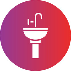 Vector Design Hair Wash Sink Icon Style