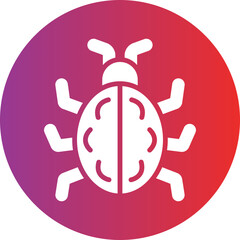 Vector Design Bug Icon Style