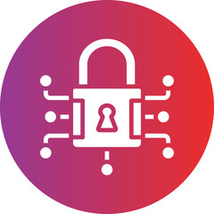 Vector Design Data Encryption Icon Style
