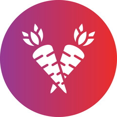 Vector Design Carrots Icon Style