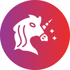 Vector Design Unicorn Icon Style