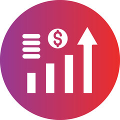 Vector Design Economy Growth Icon Style