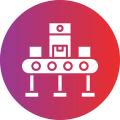 Vector Design Automatic Conveyor Icon Style