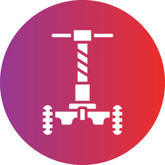 Vector Design Police Segway Icon Style