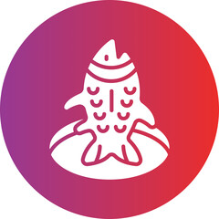 Vector Design Ice Fishing Icon Style