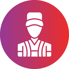 Vector Design Park Attendant Icon Style