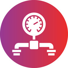 Vector Design Pressure Gauge Icon Style