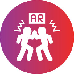 Vector Design Ar Fighting Icon Style