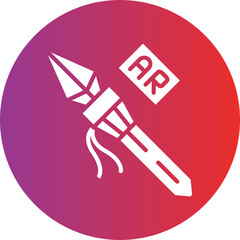 Vector Design Ar Spear Throwing Icon Style