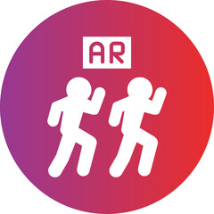 Vector Design Ar Running Game Icon Style