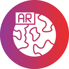 Vector Design Ar World Icon Style