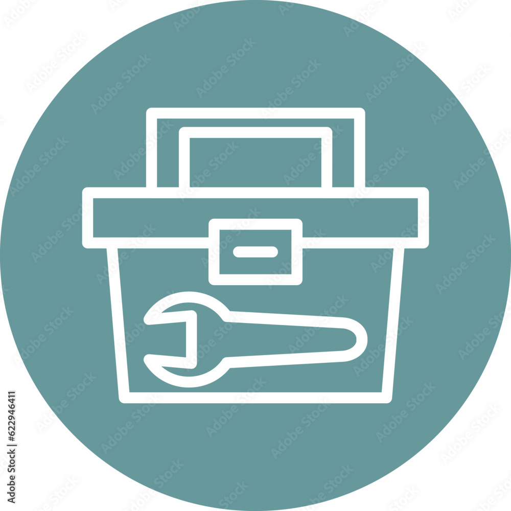 Poster vector design tool box icon style