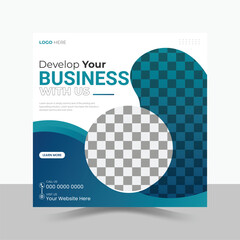 Business, Corporate Social Media Post Design.