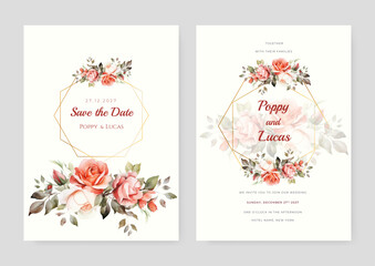Obraz na płótnie Canvas Floral universal artistic templates. Good for greeting cards, wedding invitations, flyers and other graphic design.