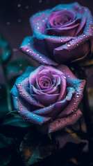 Purple lavendar pastel rose