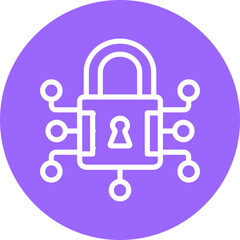 Vector Design Data Encryption Icon Style