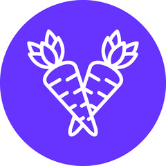 Obraz premium Vector Design Carrots Icon Style