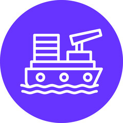 Vector Design Gunboat Icon Style