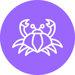 Vector Design Crab Icon Style