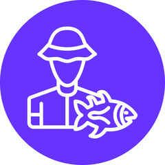 Vector Design Fisherman Icon Style